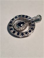 Pendente Gilma Gioielleria  in Oro Zaffiro blu 1.30 Ct PEOR-28-286 - PEOR-28-286
